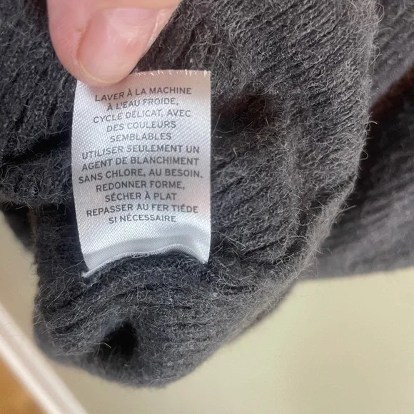 Leith Gray Knit Surplice Top Dress Sz XXS - Picture 10 of 12